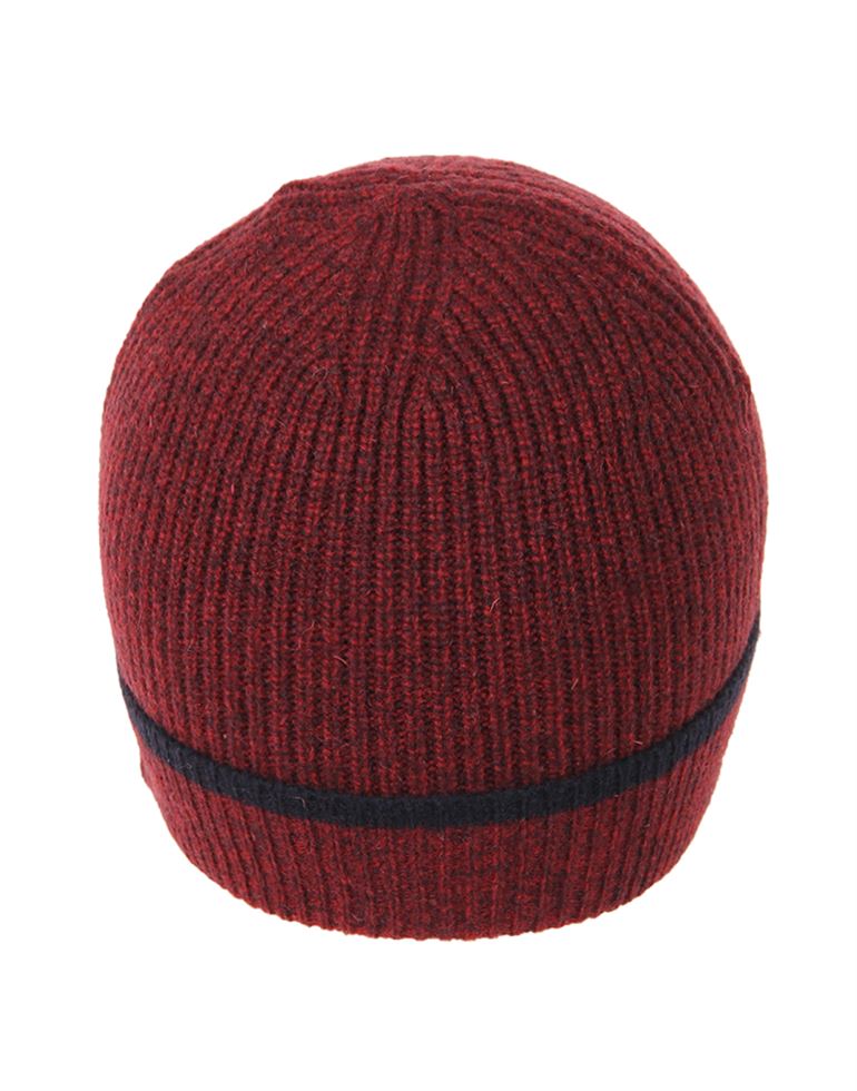 U.S. Polo Assn. Men Wool  Solid  Maroon Skull Cap